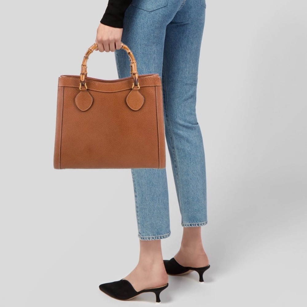 Gucci Bamboo Leather Handbag